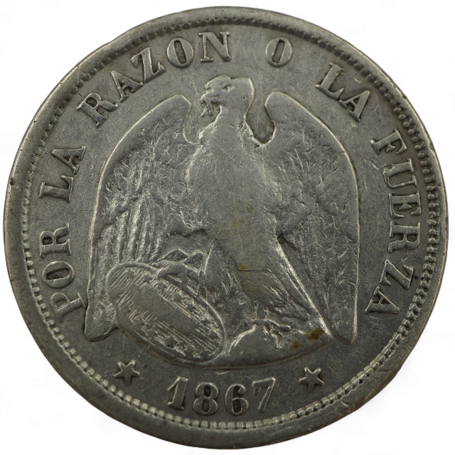 20 CENTAVOS 1867 PECHUGON