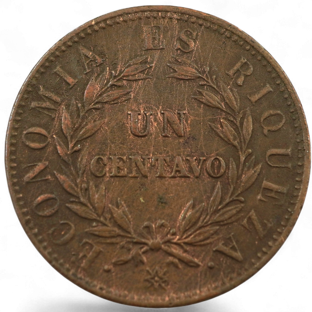 UN CENTAVO 1853 ESTRELLA EN RELIEVE - Imagen 2