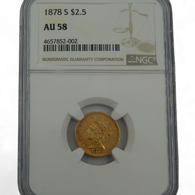 2.5 DOLARES 1878 ESTADOS UNIDOS - Imagen 4