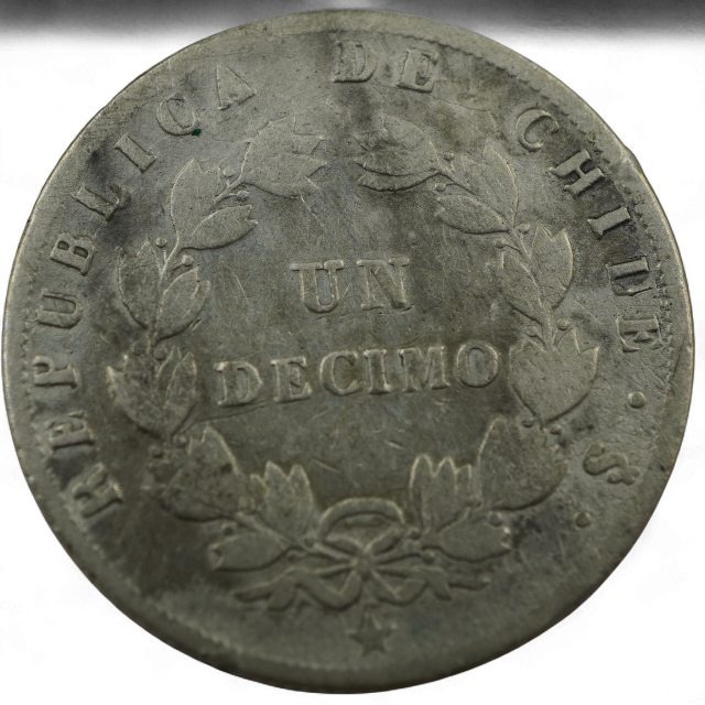UN DECIMO 1857 PALOMA - Imagen 2