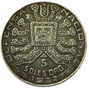 5 SOLES DE ORO 1932 PERÚ